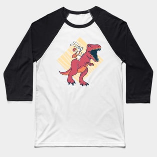 Dinosaur Bunny Baseball T-Shirt